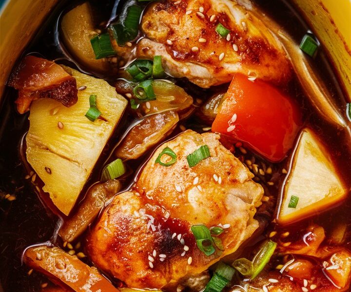 Sweet Hawaiian Crockpot Chicken