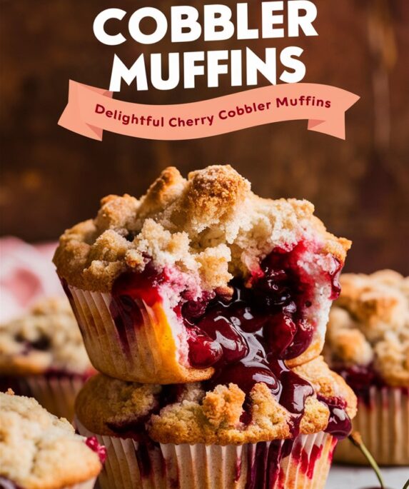 Cherry Cobbler Muffins