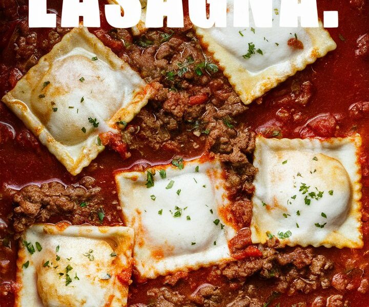 Crockpot Ravioli Lasagna