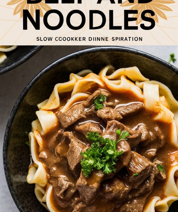 Slow Cooker Beef and Noodles