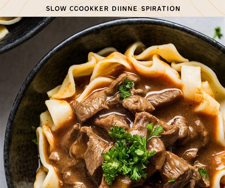 Slow Cooker Beef and Noodles