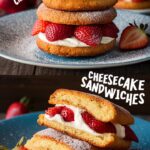 Fried Strawberry Cheesecake Sandwiches