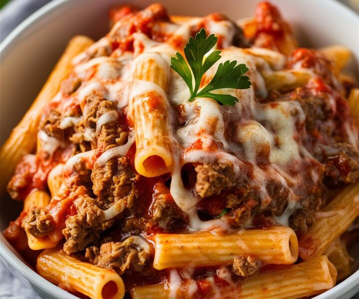 Creamy Rotel Pasta with Ground Beef
