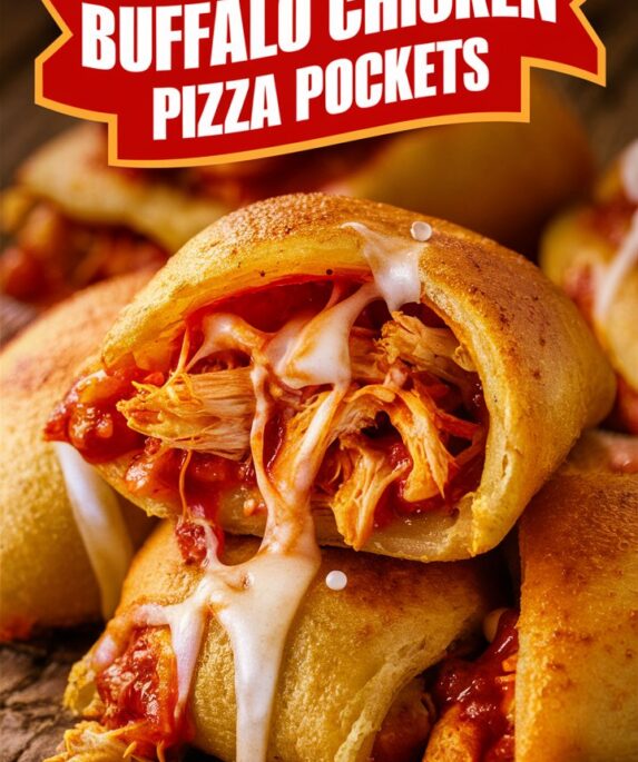 Buffalo Chicken Pizza Pockets