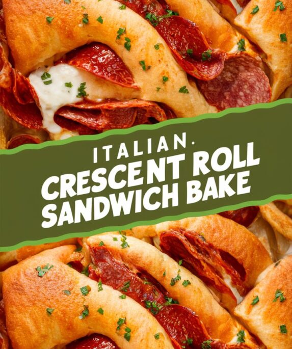 Italian Crescent Roll Sandwich Bake