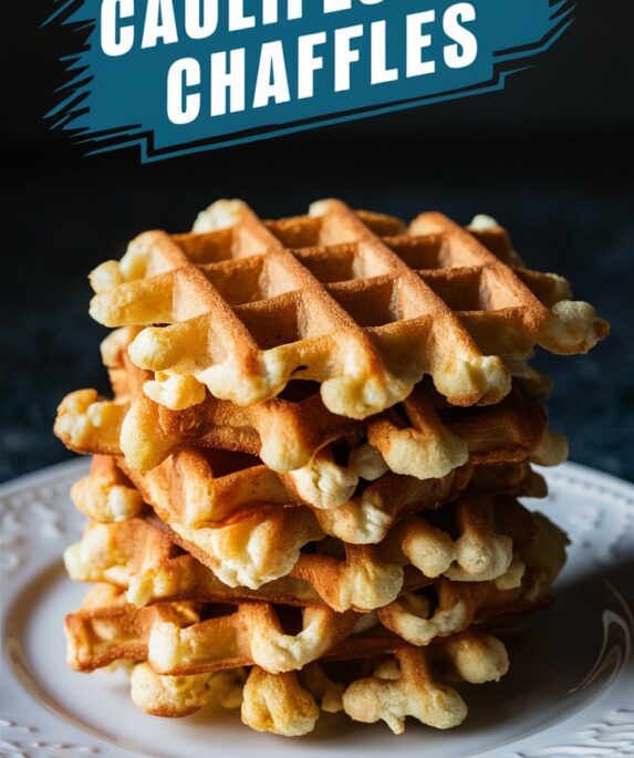 3 Ingredients Cauliflower Chaffles