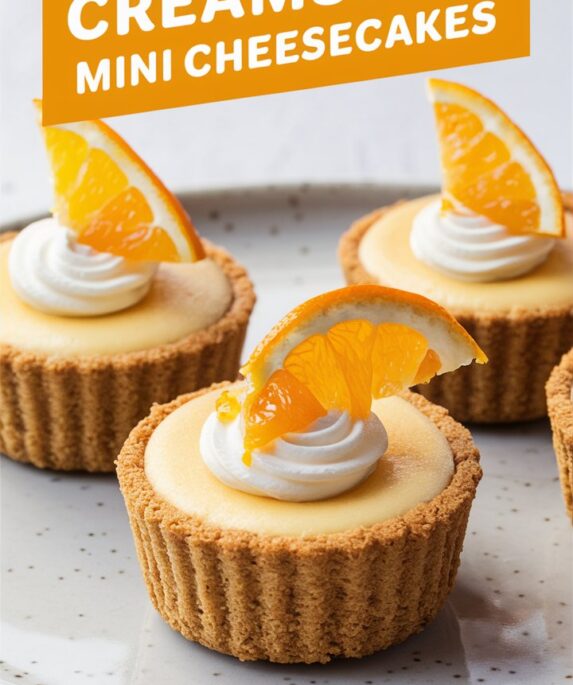 Orange Creamsicle Mini Cheesecakes