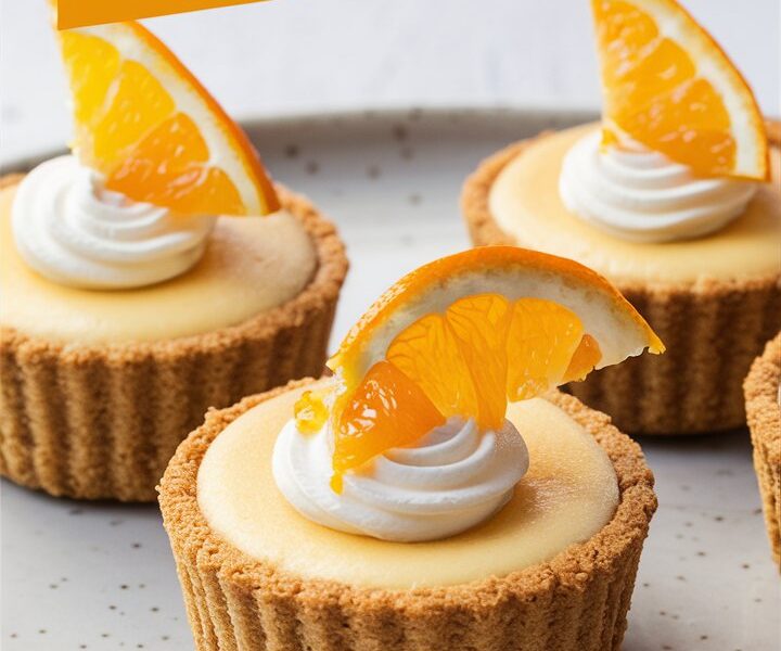 Orange Creamsicle Mini Cheesecakes