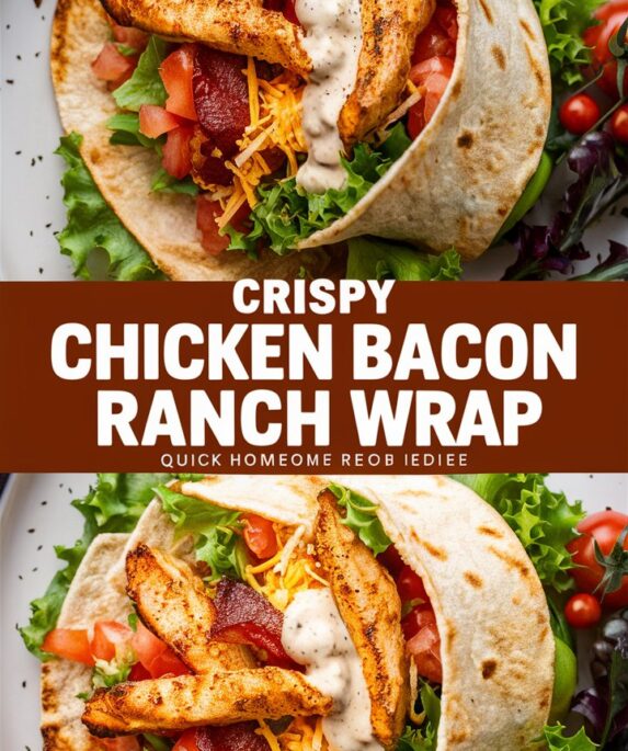 Crispy Chicken Bacon Ranch Wrap