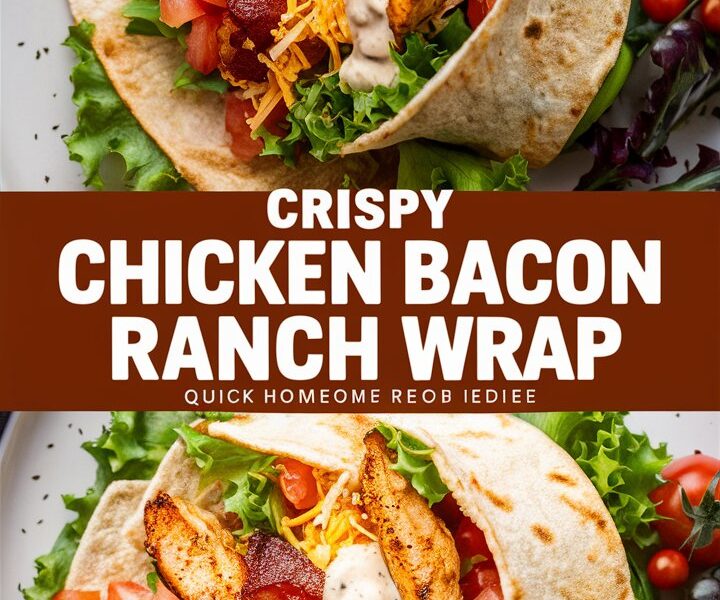 Crispy Chicken Bacon Ranch Wrap