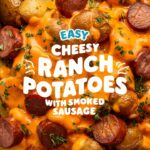 Cheesy Ranch Potatoes and Smoked Sausage