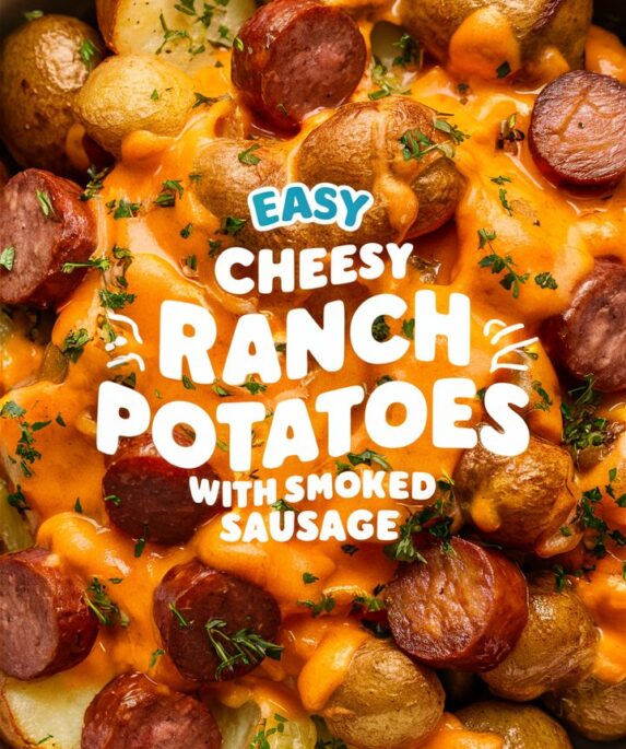 Cheesy Ranch Potatoes and Smoked Sausage