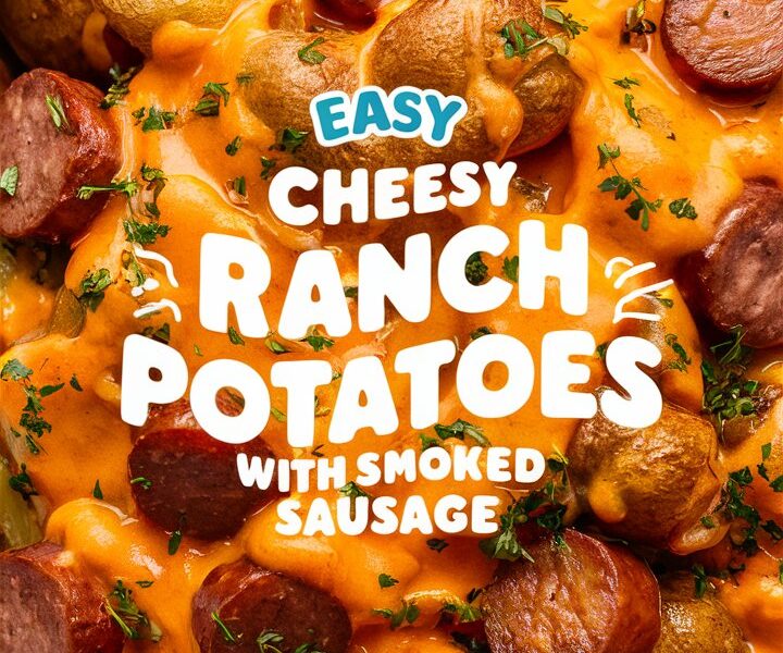 Cheesy Ranch Potatoes and Smoked Sausage