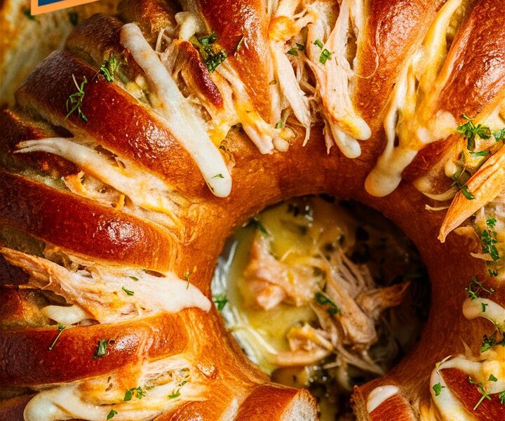 Chicken Alfredo Monkey Bread