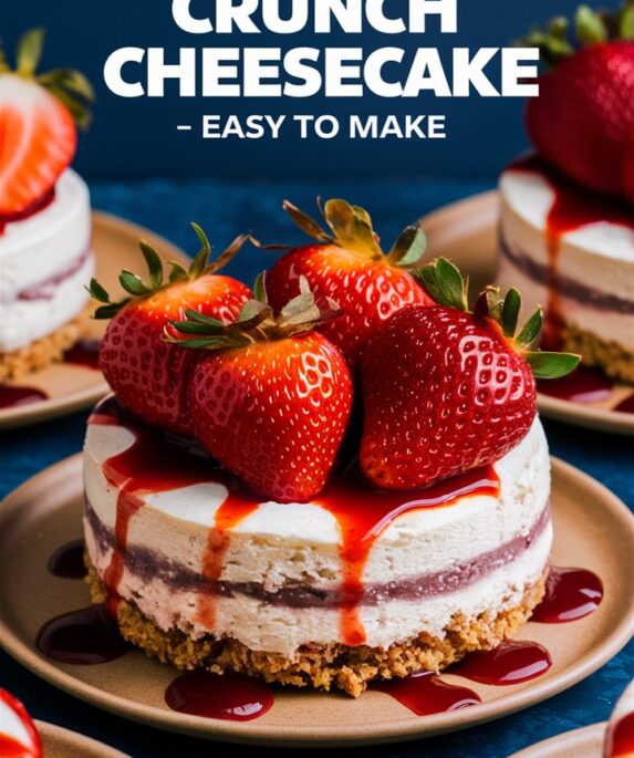 Strawberry Crunch Cheese Cake
