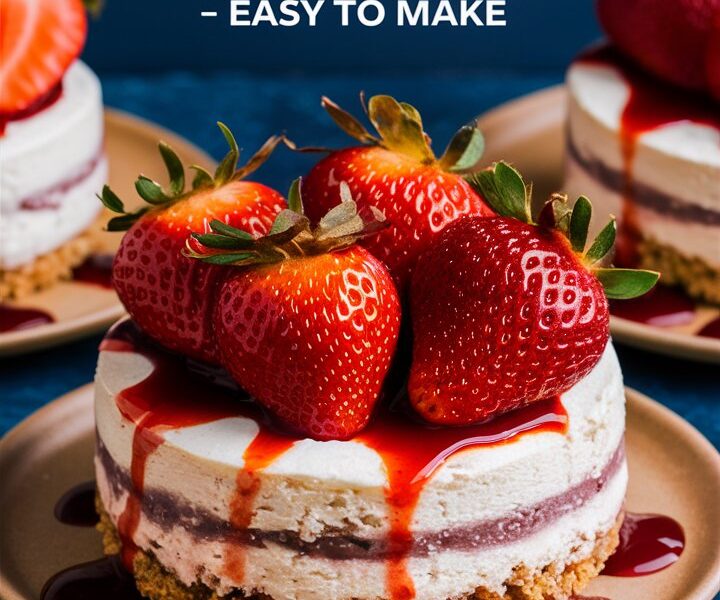 Strawberry Crunch Cheese Cake