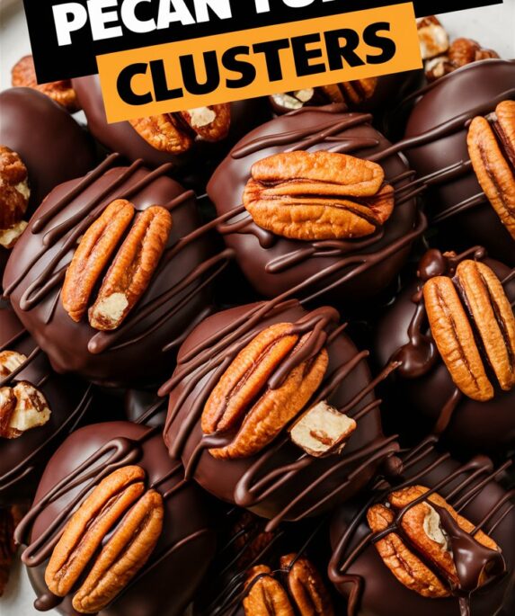 Chocolate Pecan Turtle Clusters