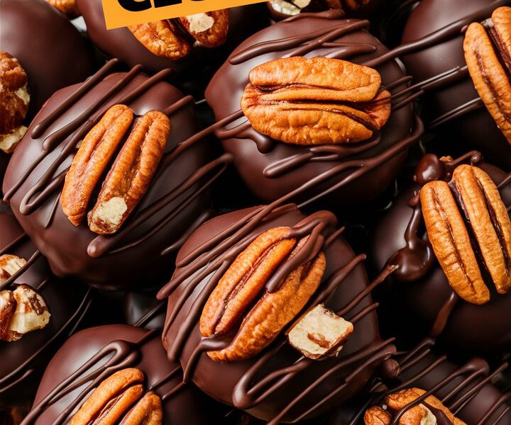 Chocolate Pecan Turtle Clusters