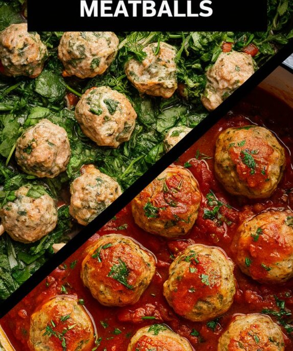 Low Carb Spinach Chicken Meatballs