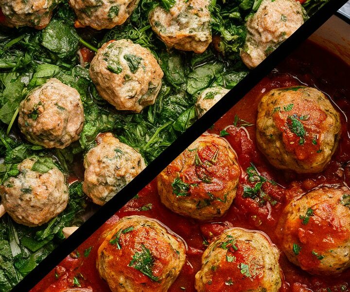 Low Carb Spinach Chicken Meatballs