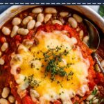 Cheesy White Bean Tomato Bake