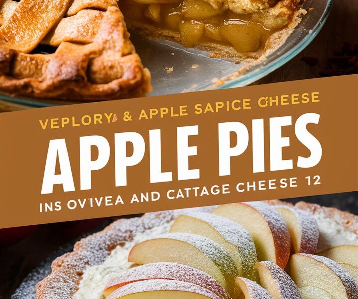 Wholesome Dietary Apple Pie with Cottage Cheese and Yogurt