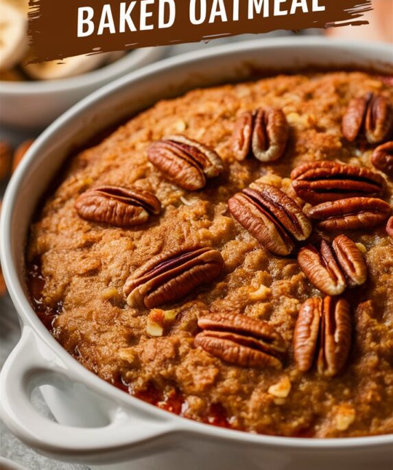 Pecan Pie Baked Oatmeal