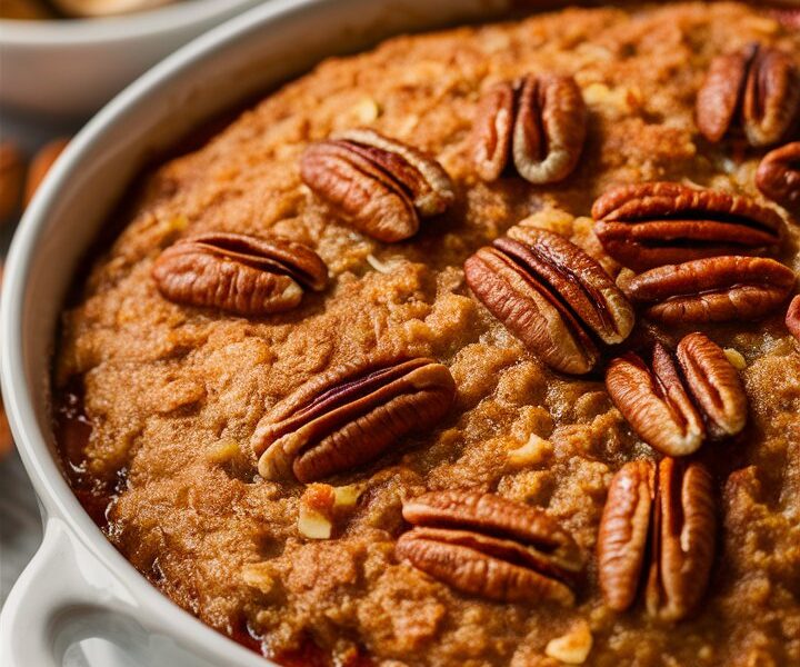 Pecan Pie Baked Oatmeal