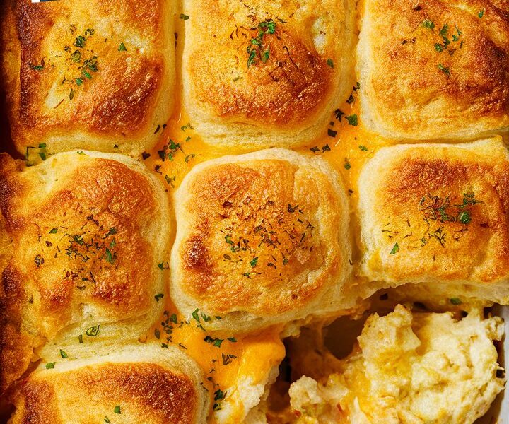 Cheddar Biscuit Breakfast Casserole