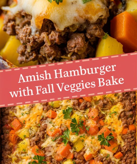 Amish Hamburger with Fall Veggies