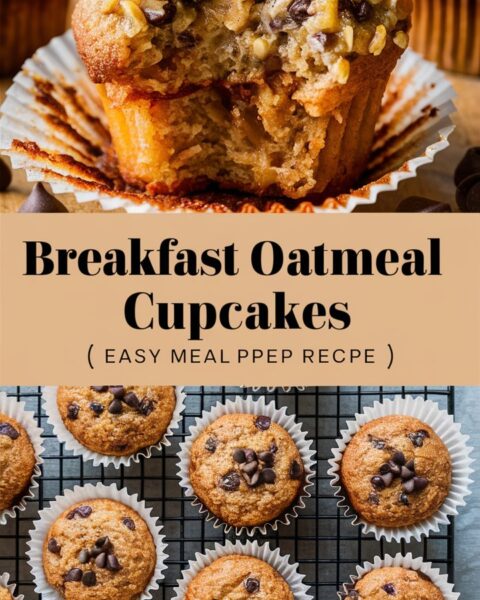 Breakfast Oatmeal Cupcakes