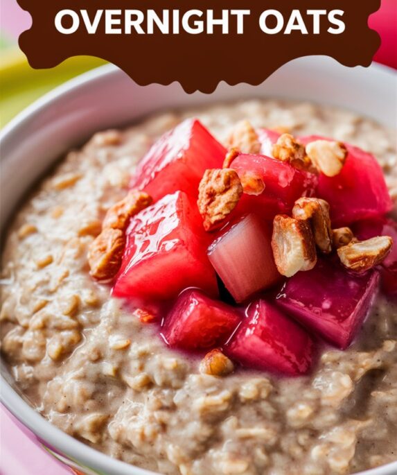 Creamy Rhubarb Overnight Oats