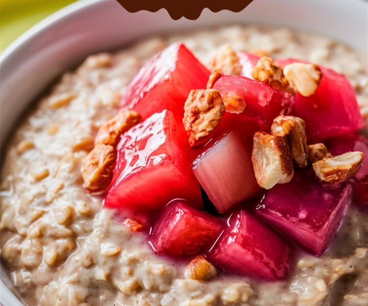 Creamy Rhubarb Overnight Oats