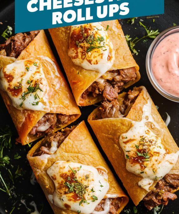 Keto Philly Cheesesteak Roll Ups