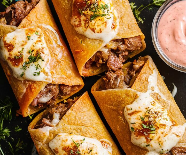 Keto Philly Cheesesteak Roll Ups