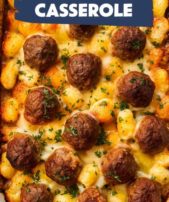 Meatball Tater Tot Casserole