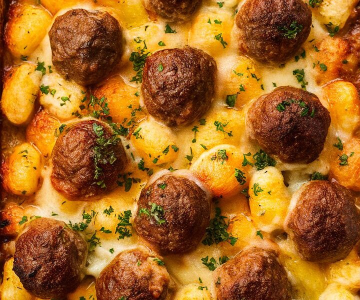 Meatball Tater Tot Casserole
