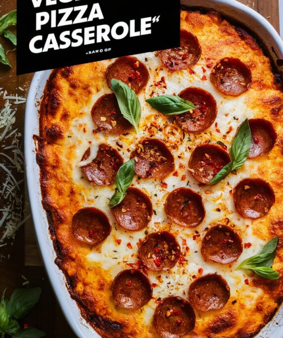 Delicious Vegetarian Pizza Casserole
