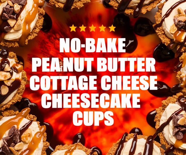 Healthy Peanut Butter Cheesecake Cups Without Baking
