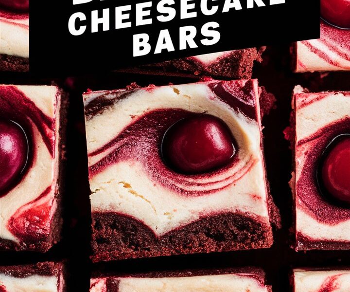 Cherry Chocolate Brownie Cheesecake Bars
