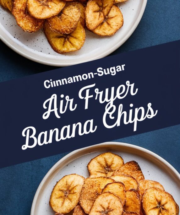 Cinnamon-Sugar Air Fryer Banana Chips