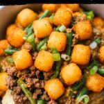 Green Bean Casserole with Tater Tots