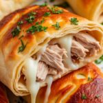 Heavenly Baked Chicken Alfredo Calzones