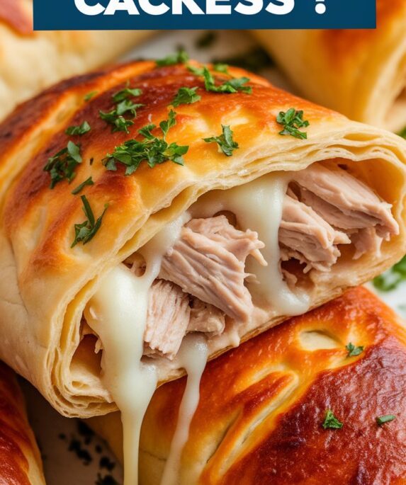 Heavenly Baked Chicken Alfredo Calzones