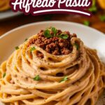 Loaded Cheeseburger Alfredo Pasta