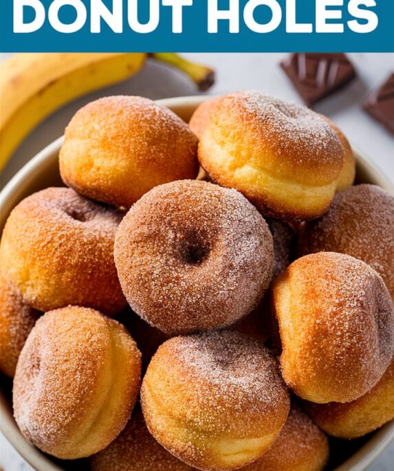 Magically 2-Ingredient Banana Donut Holes