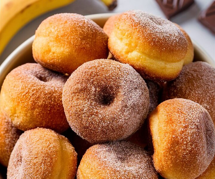 Magically 2-Ingredient Banana Donut Holes