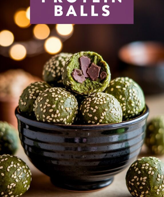 Mint Chocolate Chip Protein Balls