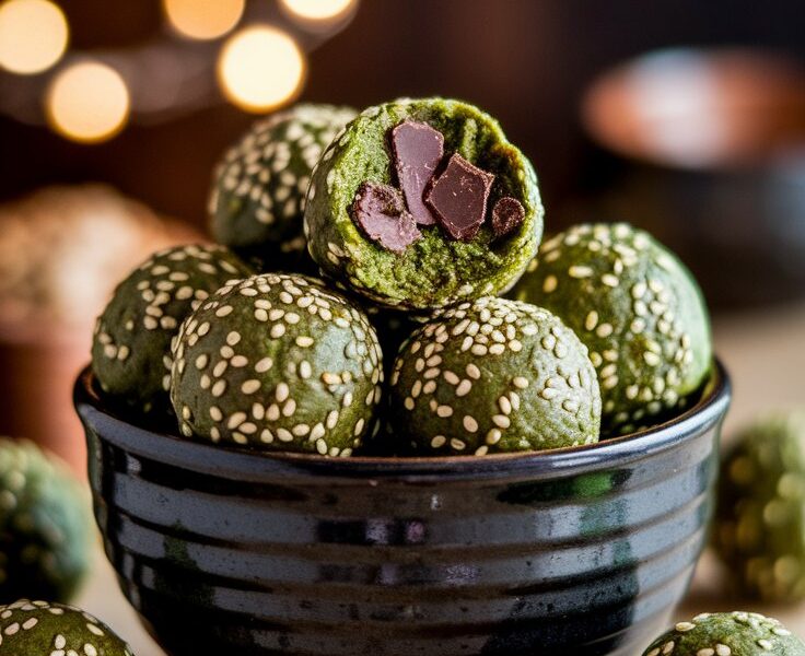 Mint Chocolate Chip Protein Balls
