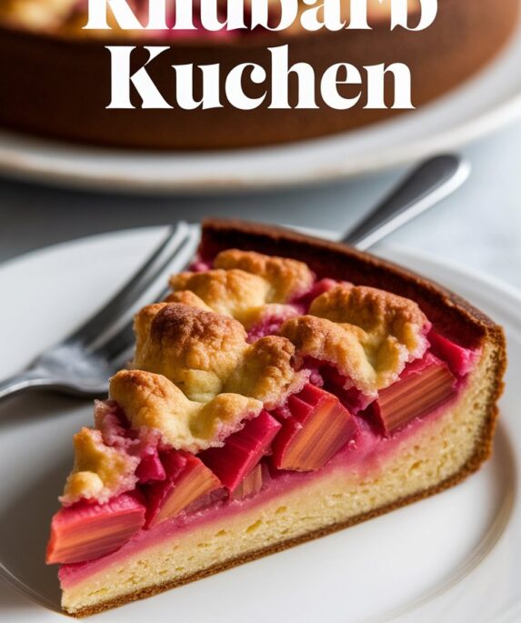 Rhubarb Custard Kuchen
